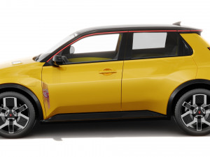 Renault 5 E-Tech 2025 with interior 3D 모델
