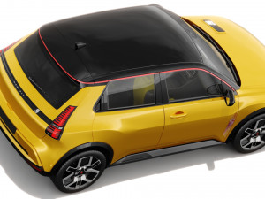 Renault 5 E-Tech 2025 with interior 3D 모델