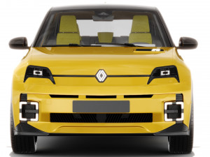 Renault 5 E-Tech 2025 with interior 3D 모델