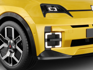 Renault 5 E-Tech 2025 with interior 3D 모델