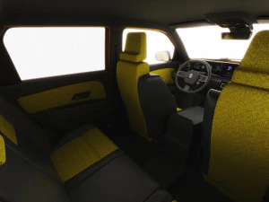 Renault 5 E-Tech 2025 with interior 3D Model