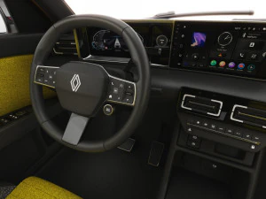 Renault 5 E-Tech 2025 with interior 3D Model