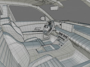 Renault 5 E-Tech 2025 with interior 3D 모델