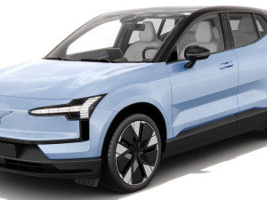 Volvo EX30 2024 with interior 3D 模型