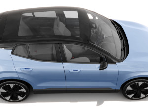 Volvo EX30 2024 with interior 3D 模型