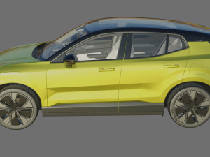 Volvo EX30 2024 with interior 3D 模型