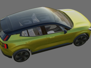 Volvo EX30 2024 with interior 3D 模型