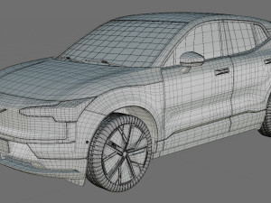 Volvo EX30 2024 with interior 3D 模型