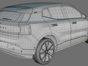 Volvo EX30 2024 with interior 3D 模型