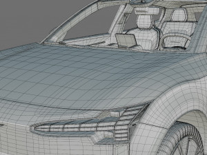 Volvo EX30 2024 with interior 3D 模型