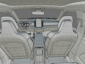 Volvo EX30 2024 with interior 3D 模型