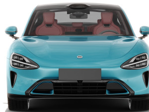 Xiaomi SU7 2024 with interior 3D Model