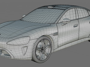 Xiaomi SU7 2024 with interior 3D Model
