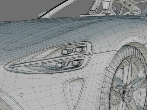 Xiaomi SU7 2024 with interior 3D Model