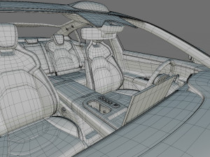 Xiaomi SU7 2024 with interior 3D Model