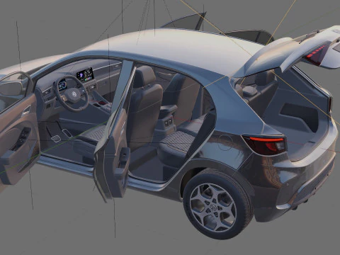 MG 3 2025 with interior 3D Model