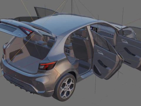 MG 3 2025 with interior 3D Model