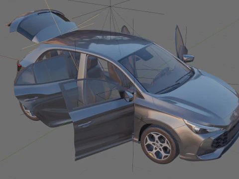 MG 3 2025 with interior 3D Model