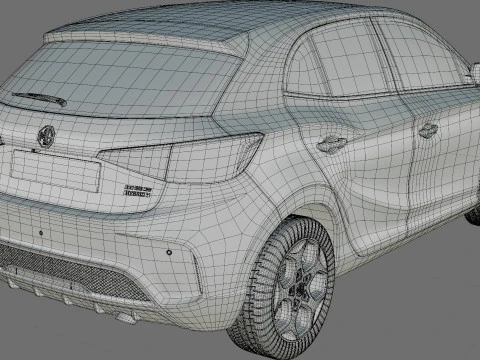 MG 3 2025 with interior 3D Model