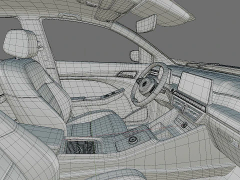 MG 3 2025 with interior 3D Model
