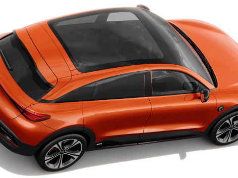 Smart 3 Brabus 2024 with interior 3D Model