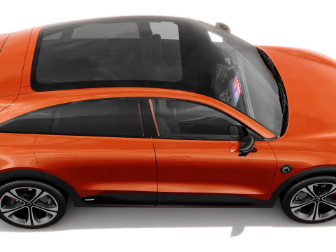 Smart 3 Brabus 2024 with interior 3D Model