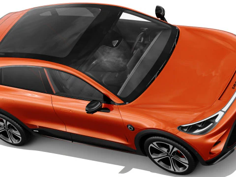 Smart 3 Brabus 2024 with interior 3D Model