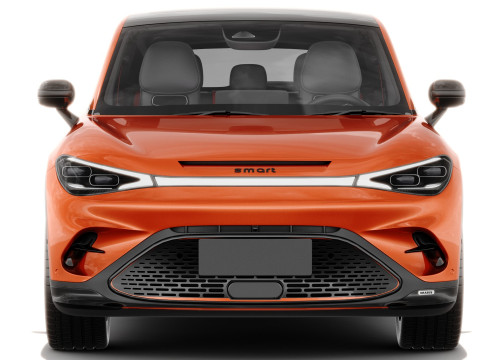 Smart 3 Brabus 2024 with interior 3D 모델