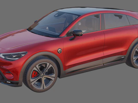 Smart 3 Brabus 2024 with interior 3D Model