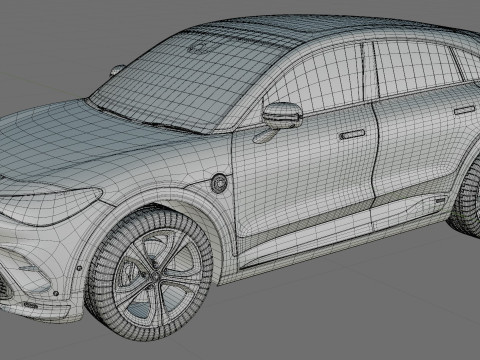 Smart 3 Brabus 2024 with interior 3D 모델