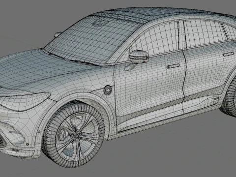 Smart 3 Brabus 2024 with interior 3D Model