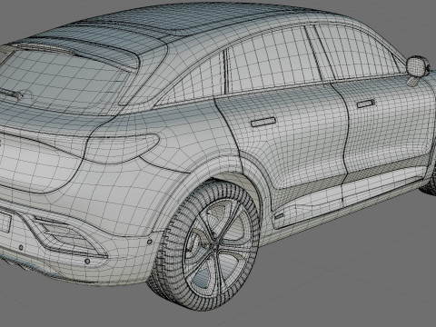 Smart 3 Brabus 2024 with interior 3D 모델