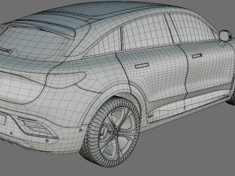 Smart 3 Brabus 2024 with interior 3D Model