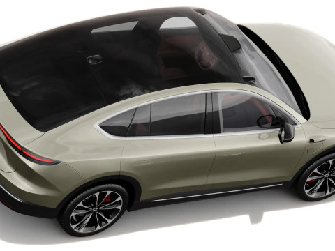 Nio EC7 2023 with interior 3D Model