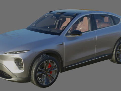 Nio EC7 2023 with interior 3D Model