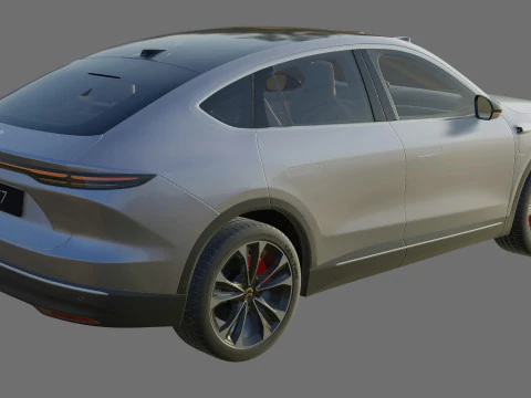 Nio EC7 2023 with interior 3D Model