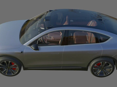 Nio EC7 2023 with interior 3D Model