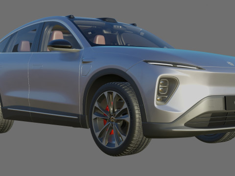 Nio EC7 2023 with interior 3Dモデル