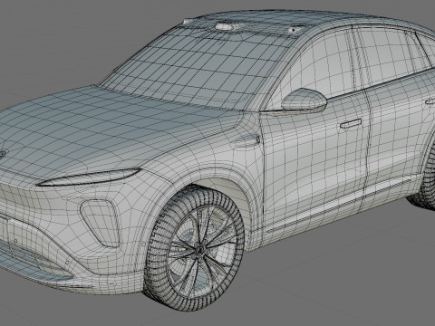 Nio EC7 2023 with interior 3Dモデル