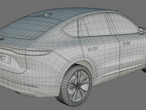 Nio EC7 2023 with interior 3Dモデル