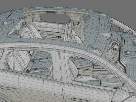 Nio EC7 2023 with interior 3Dモデル