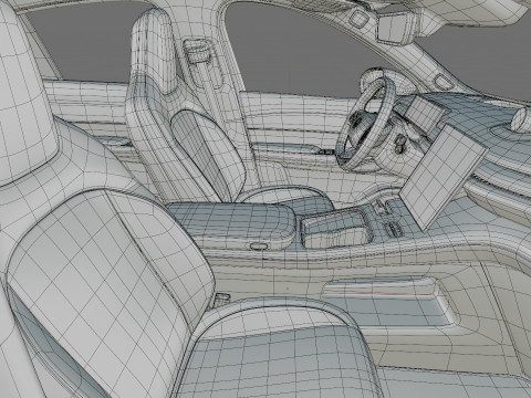 Nio EC7 2023 with interior 3Dモデル