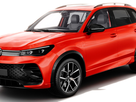 Volkswagen Tiguan 2024 with interior 3D Model