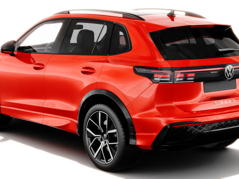 Volkswagen Tiguan 2024 with interior 3D Model