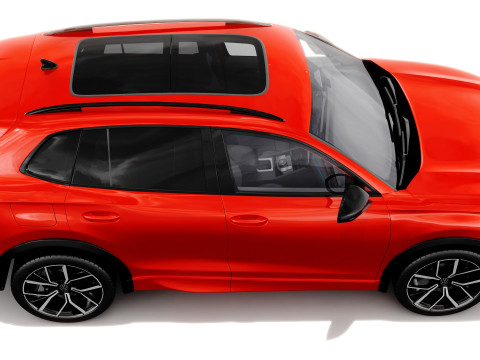 Volkswagen Tiguan 2024 with interior 3D Model