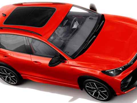 Volkswagen Tiguan 2024 with interior 3D Model