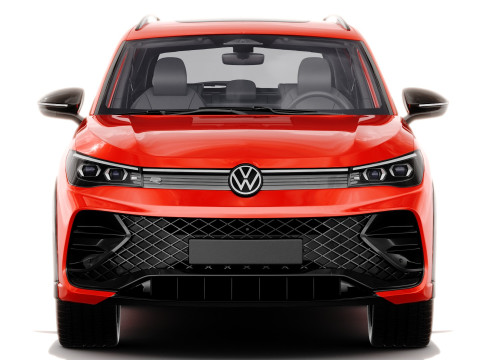 Volkswagen Tiguan 2024 with interior 3D Model