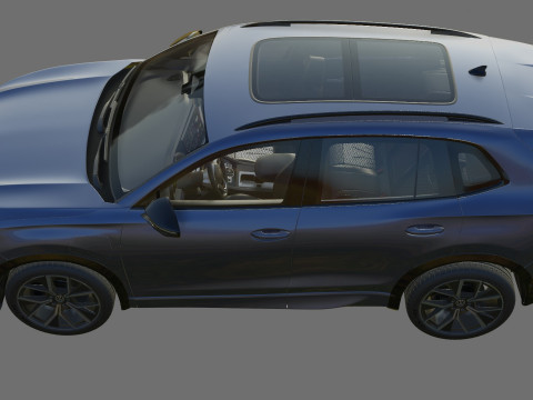 Volkswagen Tiguan 2024 with interior 3D Model