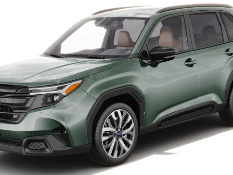 Subaru Forester 2025 with interior 3D Model