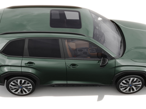 Subaru Forester 2025 with interior 3D मॉडल
